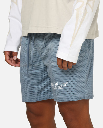 Saint Morta Dead Wash Mesh Shorts Denim Blue