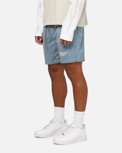 Saint Morta Dead Wash Mesh Shorts Denim Blue