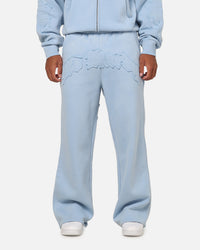 Ed Hardy Fray Track Pants Blue