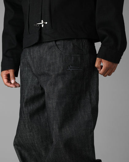 Loiter Star Born Selvedge Denim Jeans Black