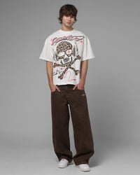 Loiter Star Born Selvedge Denim Jeans Brown