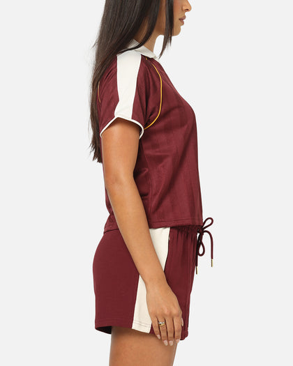 Puma Women's T7 Relaxed Football Jersey T-Shirt Ruby