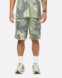 Carre Sideline Basketball Shorts Green Camo