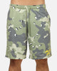 Carre Sideline Basketball Shorts Green Camo