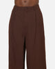 Carre Heritage Pleated Pants Brown Pinstripe