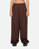 Carre Heritage Pleated Pants Brown Pinstripe