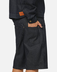 Carre Solace Baggy Jorts Navy Pinstripe