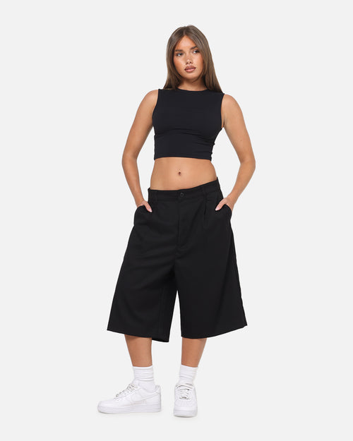 Carre Heritage Pleated Shorts Black