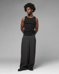 Loiter Eastern Bloc Pinstripe Trousers Black Pinstripe
