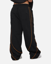 Mitchell & Ness X Mclaren Nylon Tracksuit Pants Black/Papaya