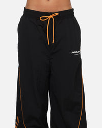 Mitchell & Ness X Mclaren Nylon Tracksuit Pants Black/Papaya