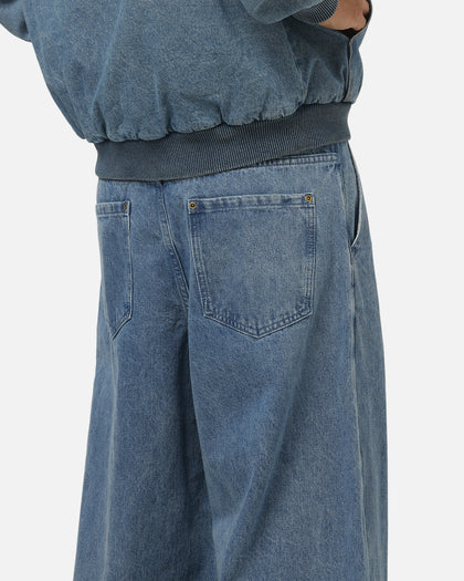 Carre Astor Pleated Jeans Mid Blue