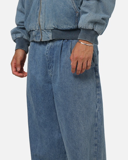 Carre Astor Pleated Jeans Mid Blue