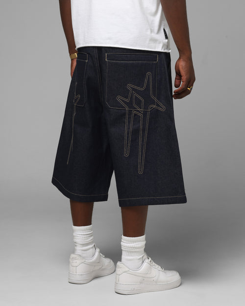 Loiter Star Born Jorts Raw Indigo