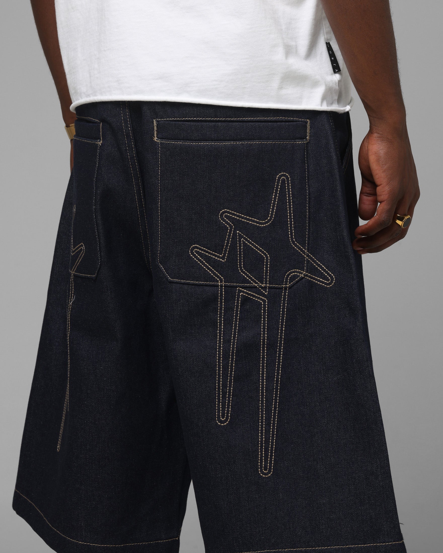 Loiter Star Born Jorts Raw Indigo | Culture Kings