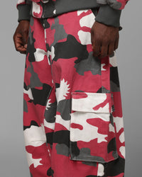 Loiter X WWE Dudley Boyz Cargo Pants Red Camo