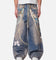 MNML Rave Chain Printed Denim Jeans Washed Blue