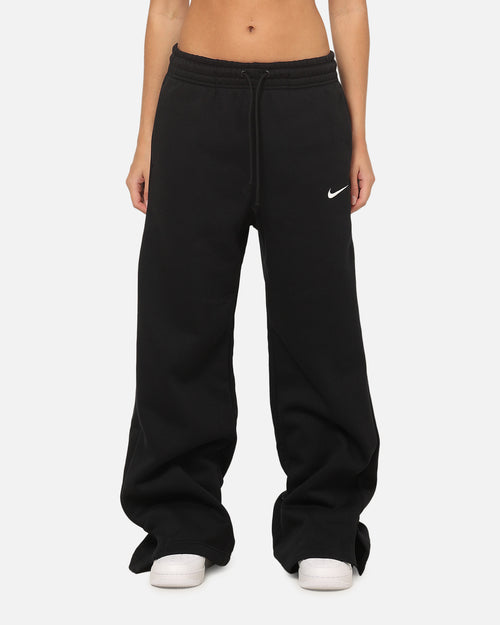 Nike Women's Sportswear Phoenix Fleece High Waisted Wide Leg Sweat Pants Black/Sail