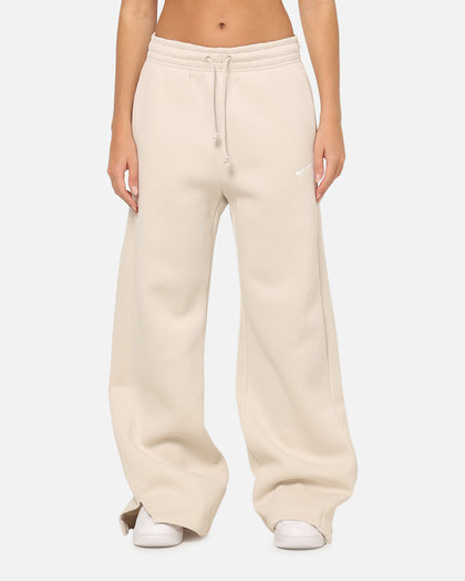 Nike Women's Sportswear Phoenix Fleece High Waisted Wide Leg Sweat Pants Lt Orewood Brown