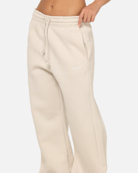 Nike Women's Sportswear Phoenix Fleece High Waisted Wide Leg Sweat Pants Lt Orewood Brown