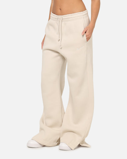 Nike Women's Sportswear Phoenix Fleece High Waisted Wide Leg Sweat Pants Lt Orewood Brown
