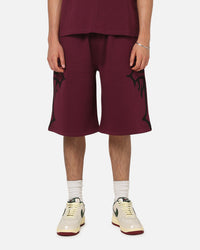 Ed Hardy Trinity Baggy Sweat Shorts Plum