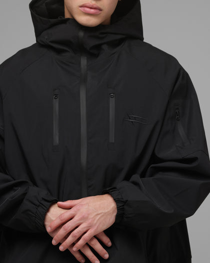 Loiter Ultra Hybrid Windbreaker Jacket Black