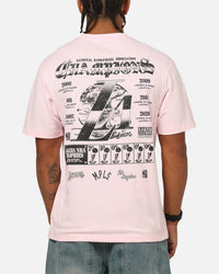 Mitchell & Ness Los Angeles Lakers Champ Chrome T-Shirt Pink