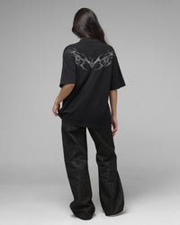 Loiter Cybercross T-Shirt Washed Black