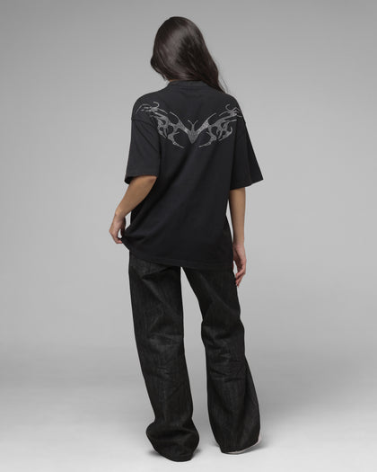 Loiter Cybercross T-Shirt Washed Black