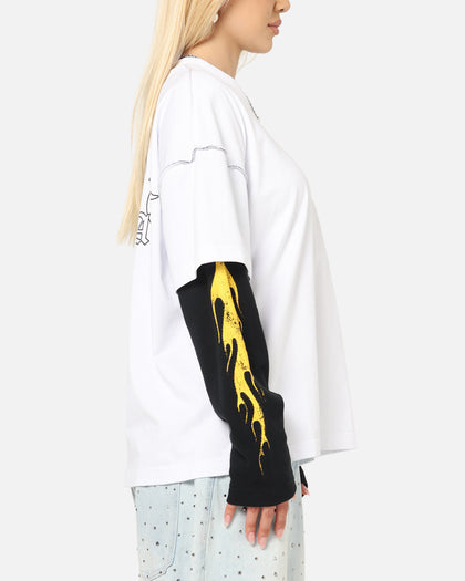 Saint Morta La Flame Long Sleeve T-Shirt White/Black