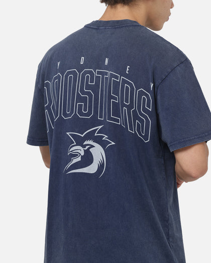 Bleacher Athletic Sydney Roosters NRL Attrition Washed T-Shirt Navy