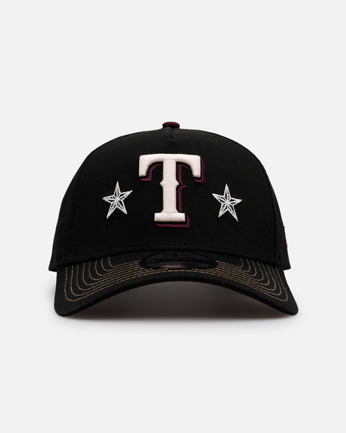 New Era Texas Rangers 'Ivory Stars Outlaws' 9FORTY A-Frame Snapback Black/Maroon