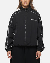 New Era Double Zip Track Jacket Black