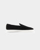 Saint Morta Hemisphere Suede Slip On Loafer Black/White