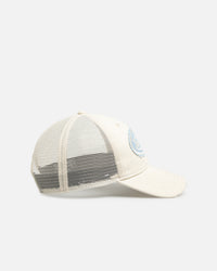 Von Dutch Distressed Trucker Snapback Ecru/Light Blue