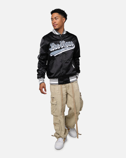 Pro Standard Las Vegas Raiders Rib Satin Jacket Black/Grey