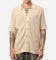 XXIII Zyair Knit Rib Button Up Shirt Tan