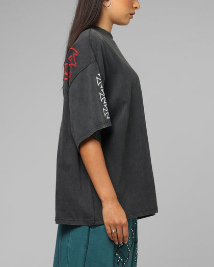 Loiter Hardcore Premium T-Shirt Washed Black