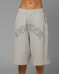 Loiter Destruct Sweat Shorts Grey