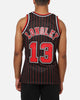 Mitchell & Ness Chicago Bulls Luc Longley 1995 Pinstripe Jersey Black