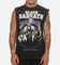 Saint Morta X Black Sabbath Cross Oversized Muscle Tee Washed Black