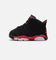 Jordan Kids' Air Jordan 6 Retro "Infrared Salesman" (TD) Black/Lt Crimson