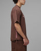 Loiter Hybrid Premium T-Shirt Brown/Pink