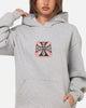 West Coast Choppers Choppers Cross Hoodie Grey Marle