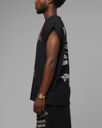 Loiter Hardcore Muscle T-Shirt Washed Black