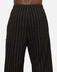 Carre Studio Trackpants Black Pinstripe