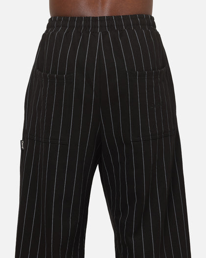 Carre Studio Trackpants Black Pinstripe
