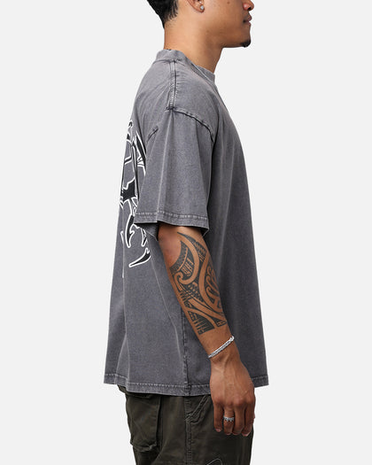 Saint Morta Vortex Mock T-Shirt Washed Charcoal