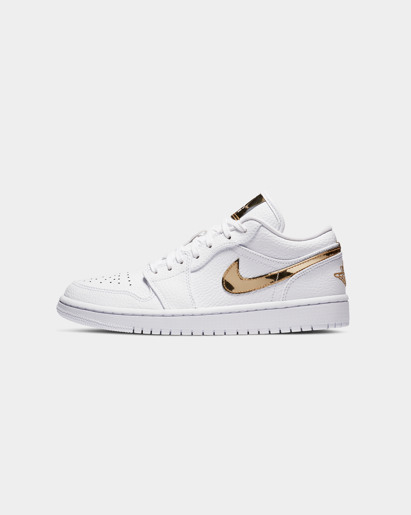 Jordan 1 gold and white discount